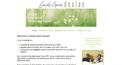 Desktop Screenshot of gentlespiritdoula.com